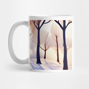 Tranquil Forest in Winter Mug